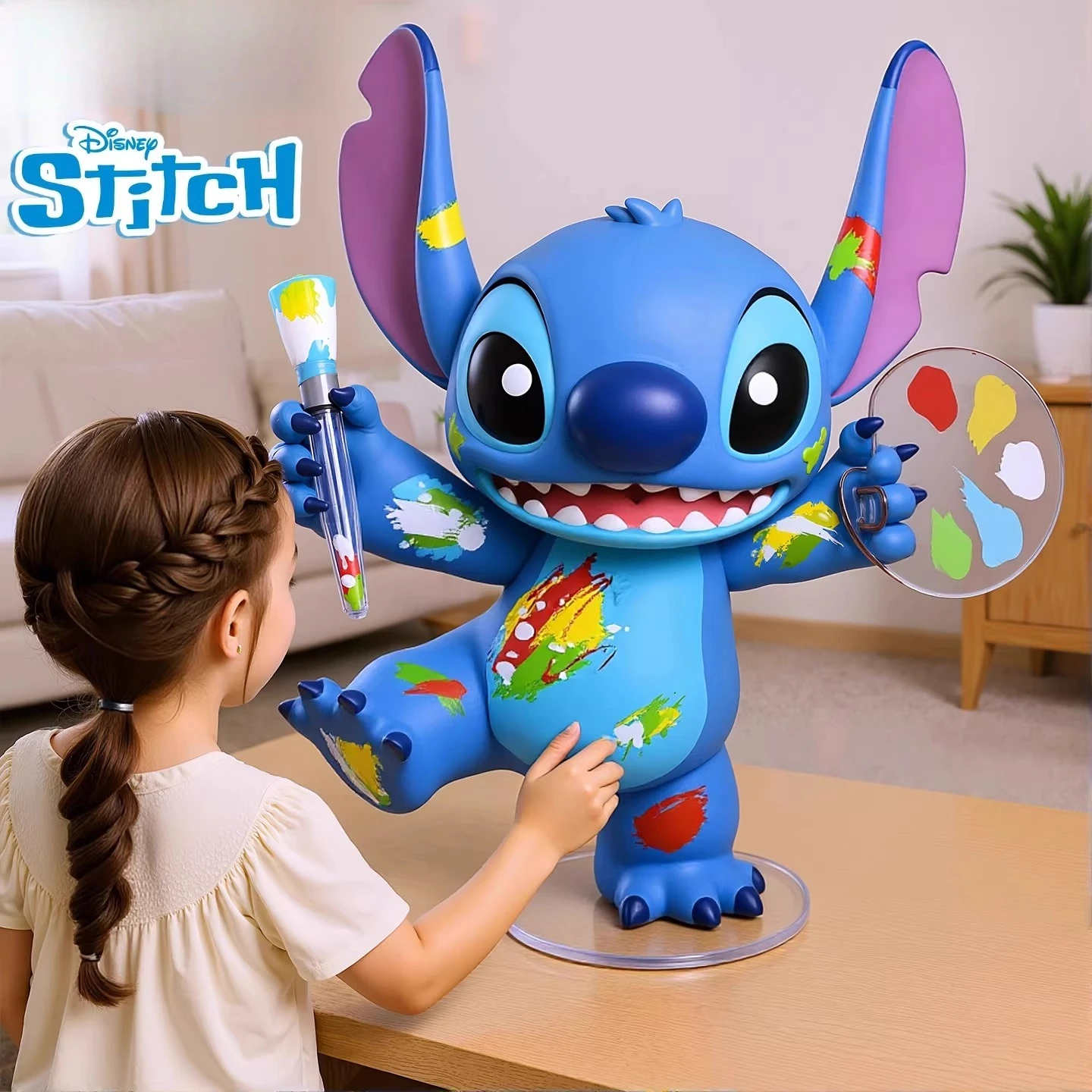 Officiële Disney Stitch Collectible, Urban Graffiti Colorway, Limited Edition kunstfiguur, modern decor, desktop display cadeau - afbeelding 2