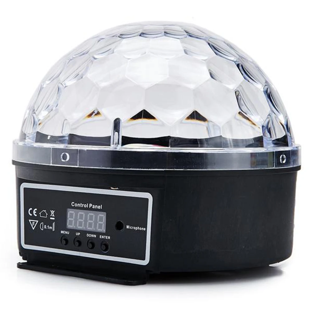 كريستال الكرة التحكم الصوتي الرقمي LED مصباح 6Ch الذاتي المشي Dmx512 ضوء المرحلة للحزب ديسكو مع الاتحاد الأوروبي التوصيل