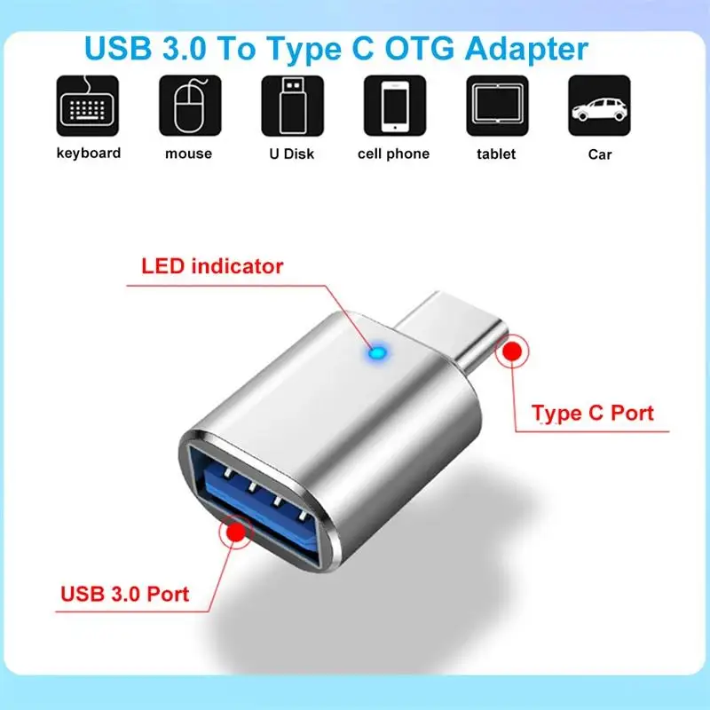 USB 3.0 OTG Adapter Type-C Male Type C Connecter USB C To Female USB Converter Extension Cord For Xiaomi Macbook Samsung