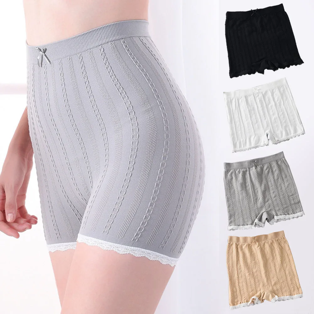 

Stretch Safety Pants High Waist Women's Shorts Under The Skirt Lace Seamless Panties Breathable Boxer Briefs Cycling Shorts