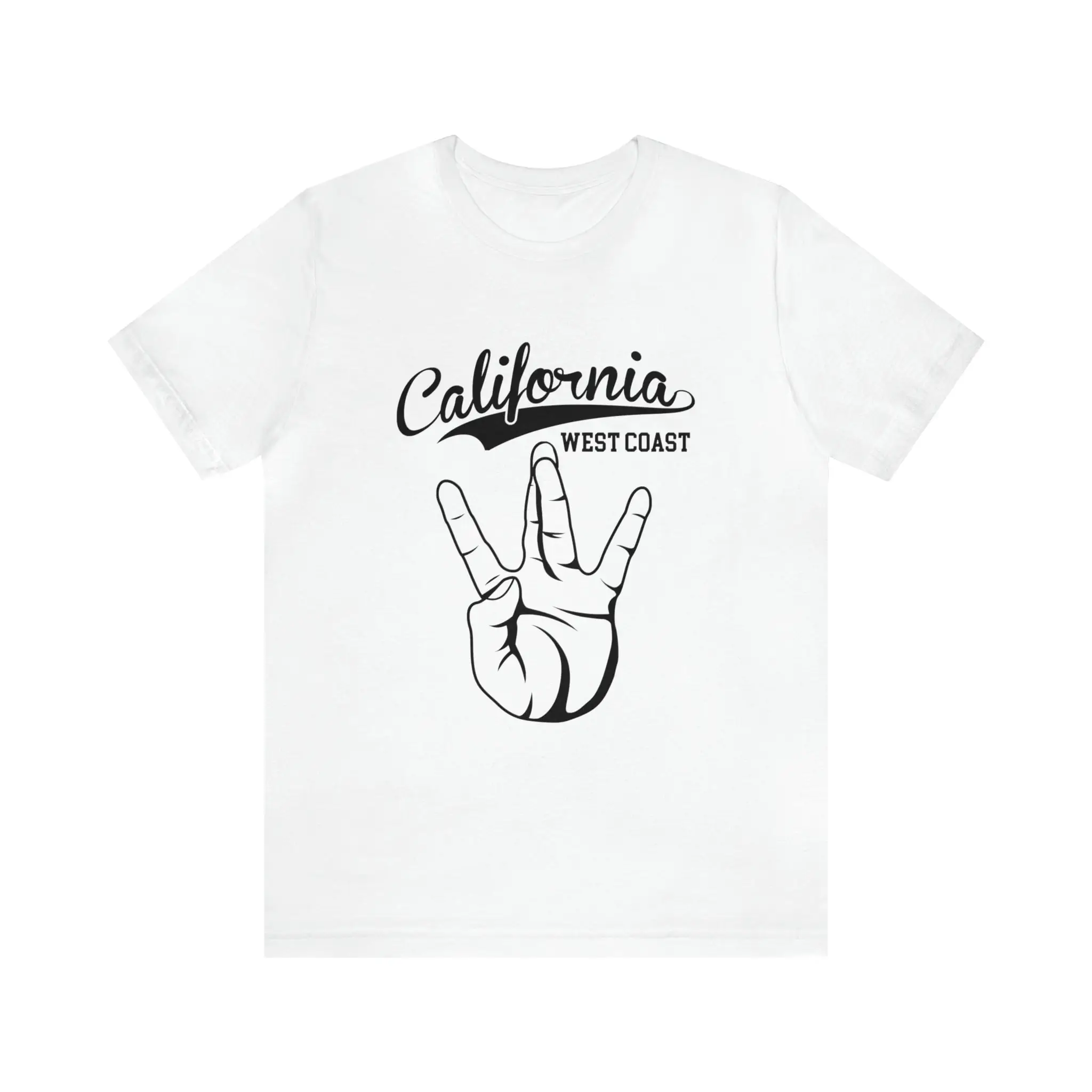 Футболка Калифорния, западное побережье, Западная сторона, прибрежная вибрина