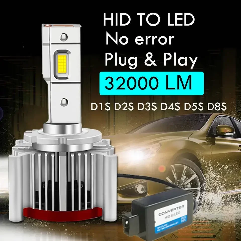 D1S Led Headlight D3S Canbus Bulbs CSP D2S D4S D5S D8S Led 40000LM 160W Super Bright D1R D2R D3R D4R Car Lamp D Series Car Bulbs