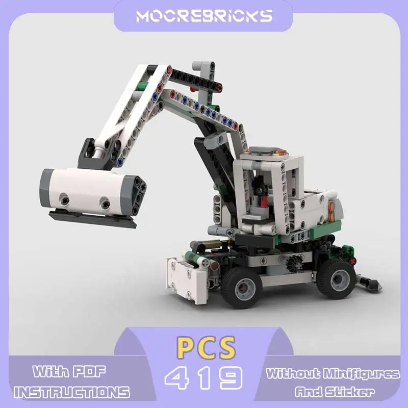 MOC City Modern Commuter Train Building Blocks Double Decker Express Rail Model Track Compatible Vehicle Bricks Toy Adult Gift