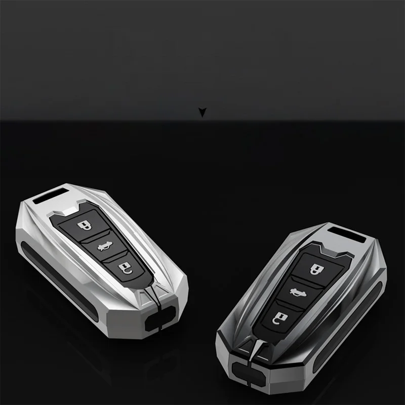 New Zinc Alloy Car Smart Key Cover Bag Case Shell Protector Keychain for Changan Eado CS35 Raeton CS15 V3 V5 V7 Accessories