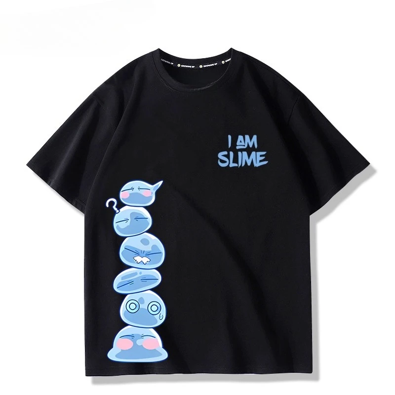 Anime That Time I Got Reincarnated As A Slime Rimuru Tempest Oversized T Shirt 100% Cotton Hip Hop Tee Shirt Harajuku Tops