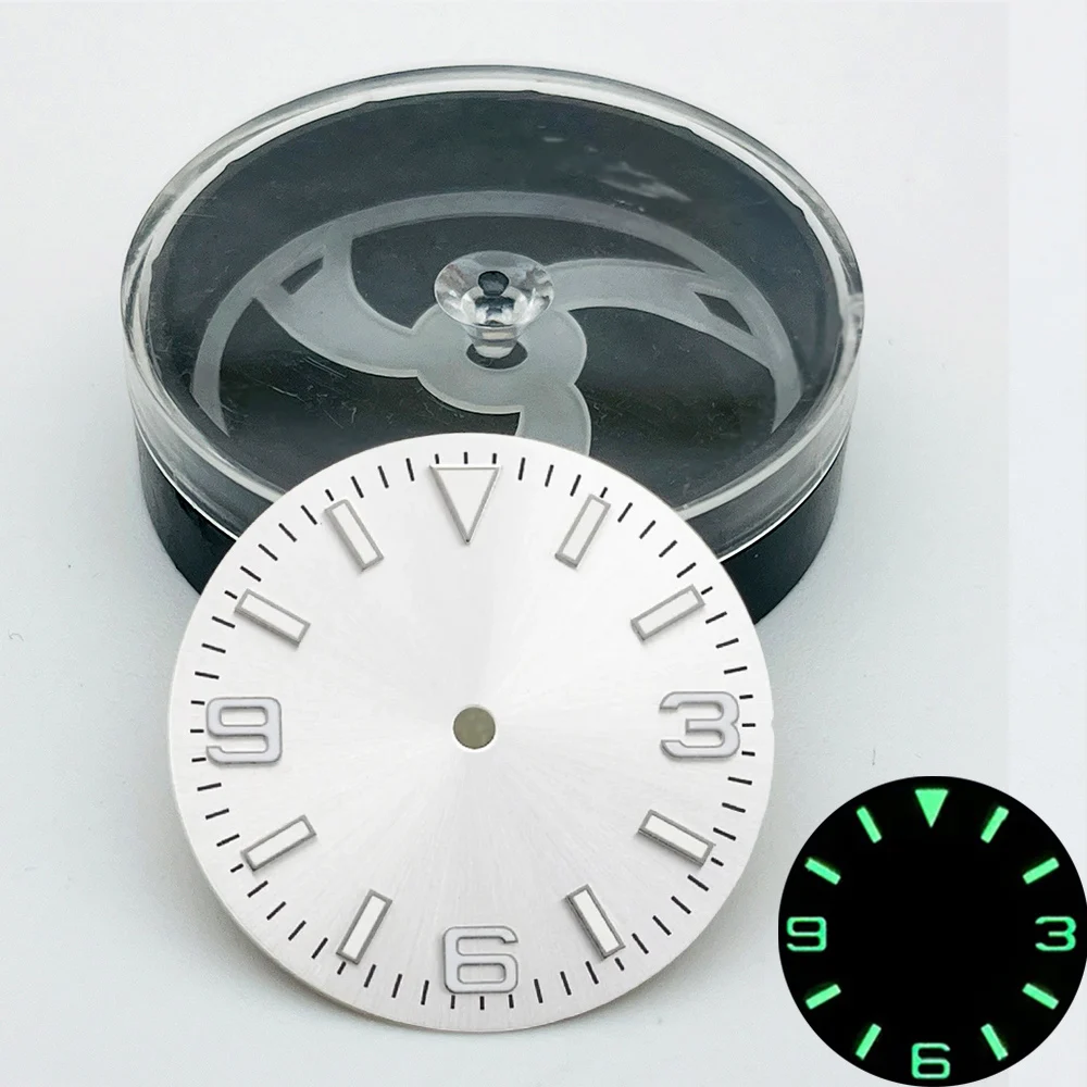 Customized Luminous Dial NH35 Dial Fit for SKX007 SPRD 6105 Turtle Tuna Watch Case NH35 NH36 28.5mm Watch Dials Parts
