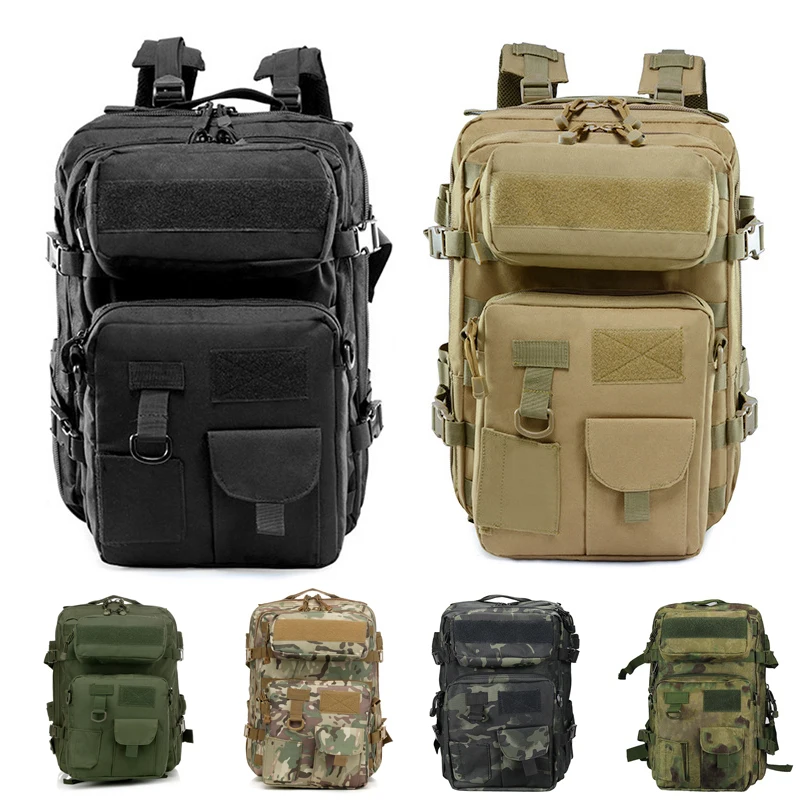 Zaino tattico militare dell\'esercito 40L borsa a tracolla da trekking Oxford di grande capacità zaino mimetico da uomo per il campeggio di caccia