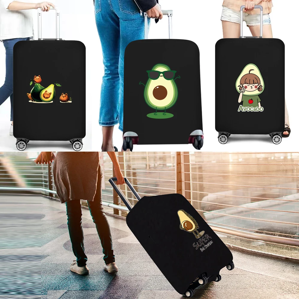 

Suitcase Cover for 18-28Inch Suitcase Luggage Protective Cover Travel Trolley Elastic Luggage Dust Cover Avocado Printed