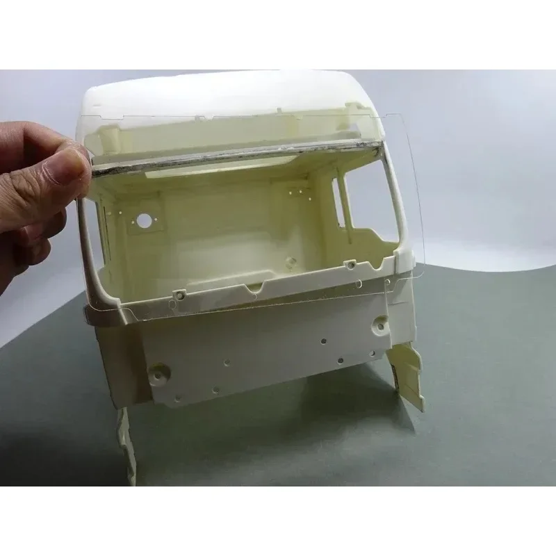 Simulation Transparent Block The Wind Glass Upgrade for 1/14 Tamiya RC Truck For man TGX Diy Parts