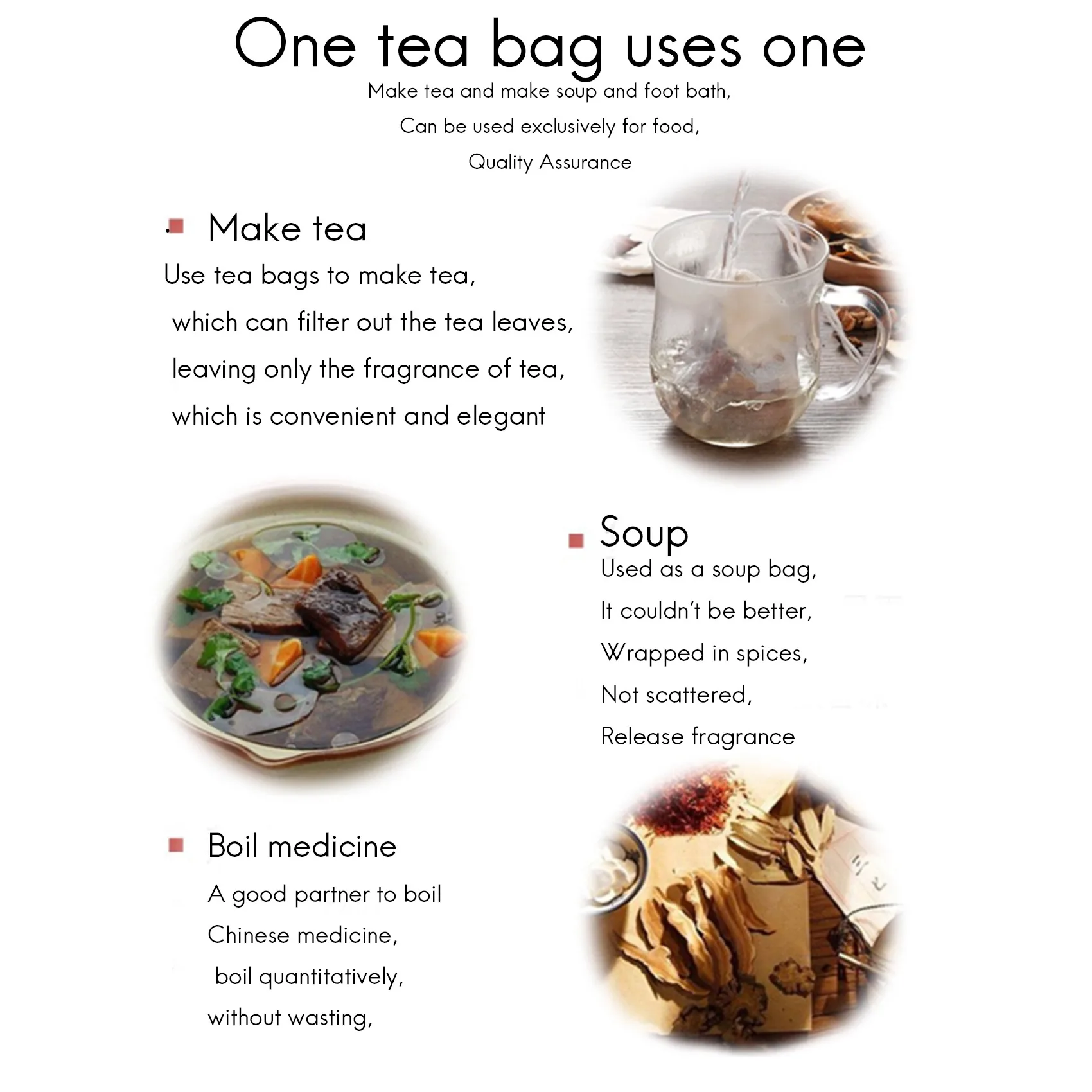 300PCS Tea Filter Bags, Disposable Tea Filter Bags Paper Tea Infuser Drawstring Empty Tea Bags For Loose Tea And Coffee-A21R