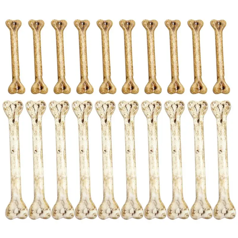 20pcs Highly Halloween Toys Multi-Functional Fake Bones DIY Hanging Bone Charm Halloween Prop Halloween Bones 2024 New