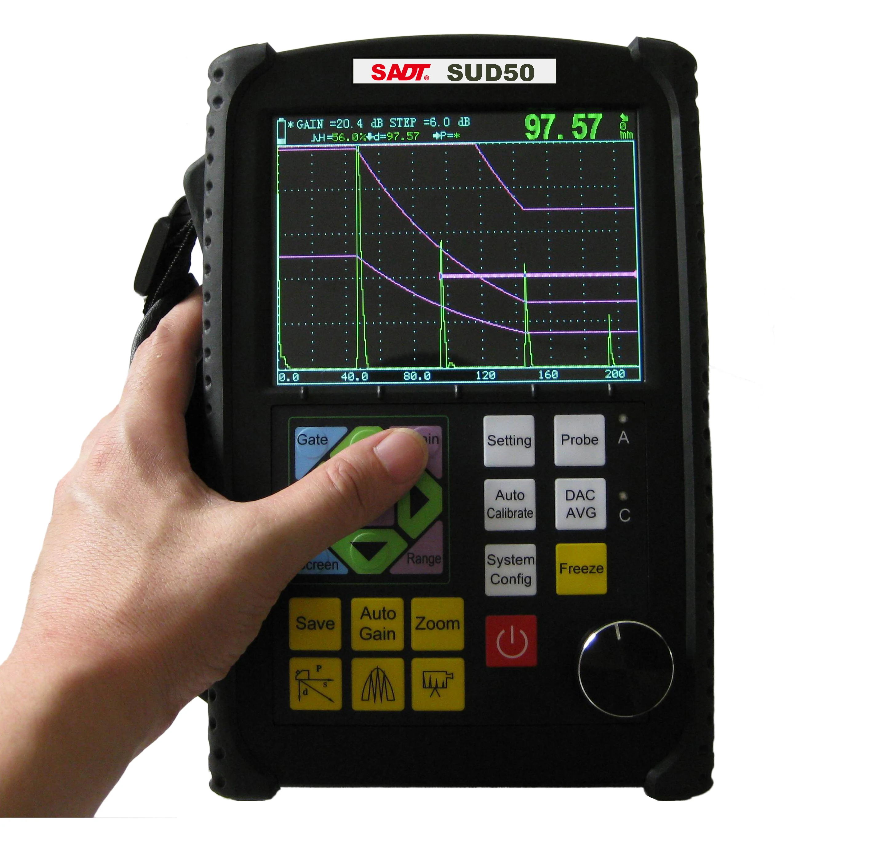 

Digital Ultrasonic Flaw Detector SUD50 More Portable