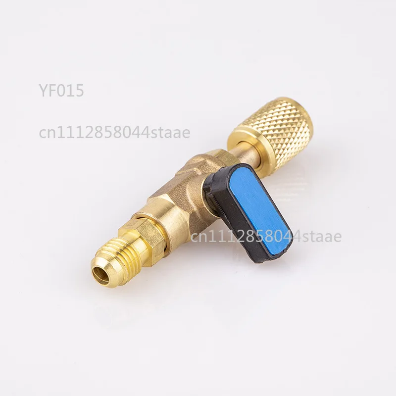Refrigerant Ball Valve BV-C01 Brass Mini Shut-Off Valve for AC Refrigeration Charging