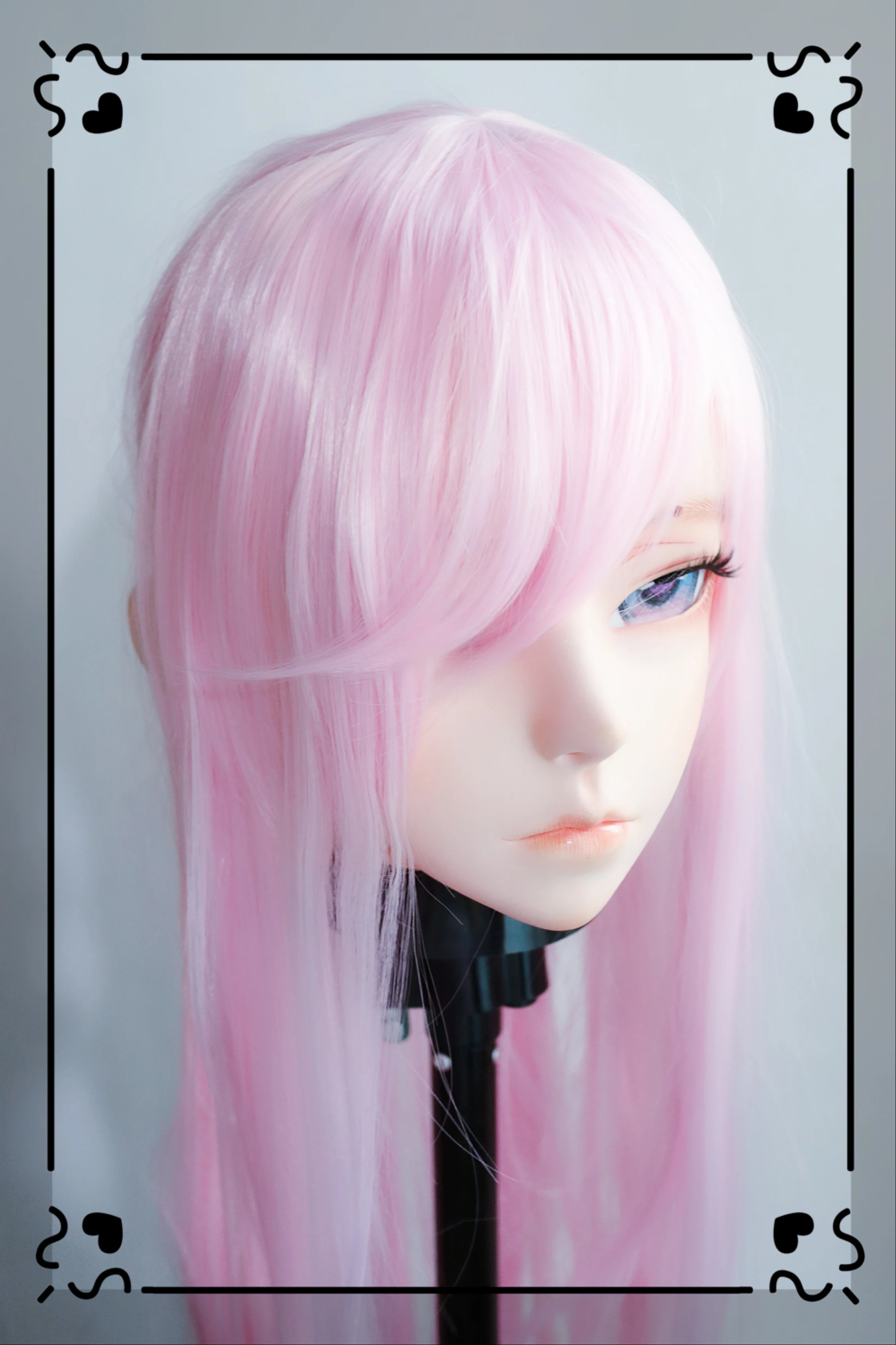 Standard and half head super sweet female resin crossdressing BJD Doll kig cosplay kigurumi mask