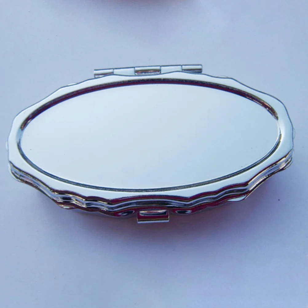 علبة حبوب منع الحمل معدنية مستديرة من الحديد المقاوم للصدأ مكونة من حجرتين لتنظيم حاوية الأدوية فيتامين للسفر في الهواء الطلق #1