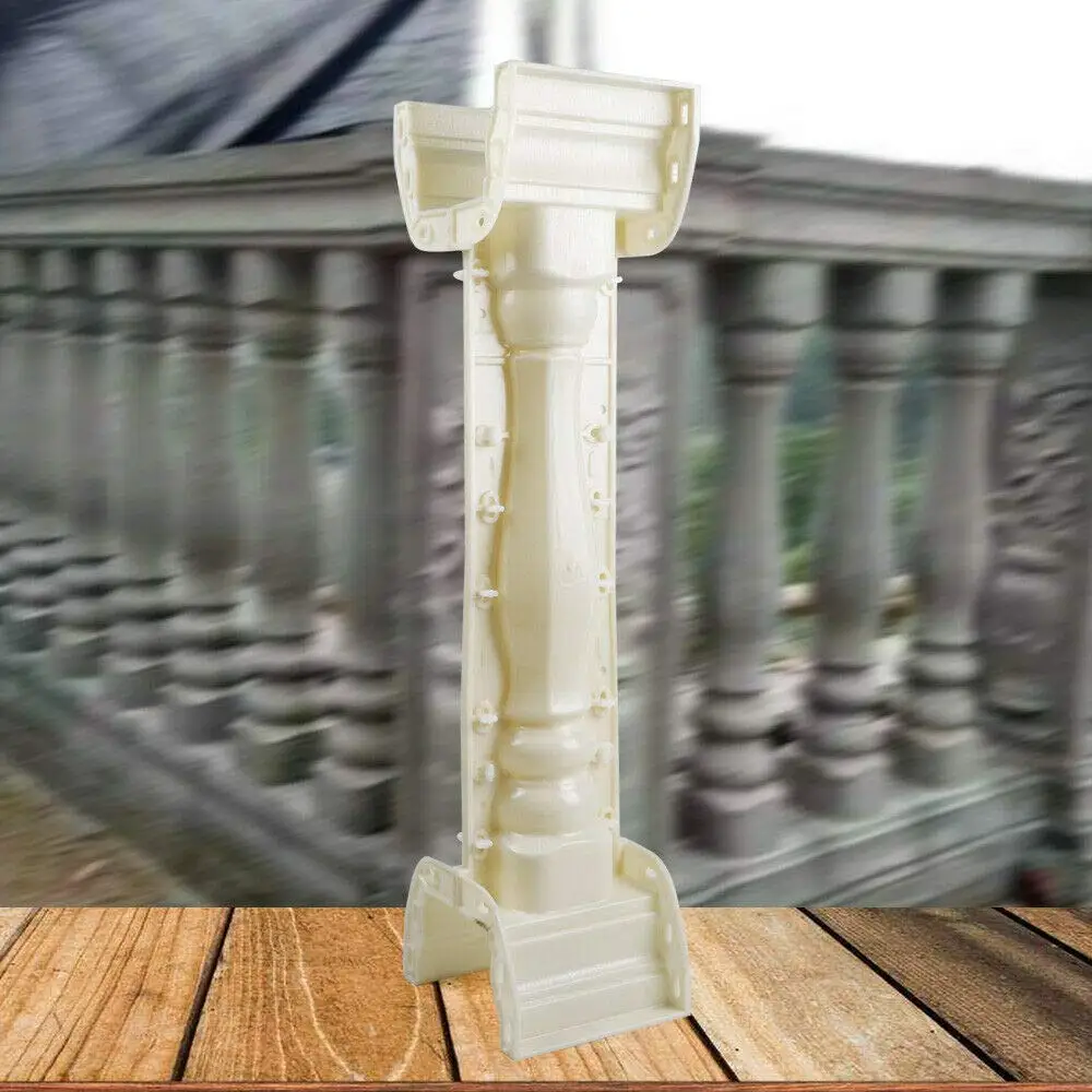 

Gdrasuya10 Concrete Roman Column Mold 35.04 Inch Casting Plaster Mold 2 Parts Cement Mould for Walkway Balcony Garden Pool Raili