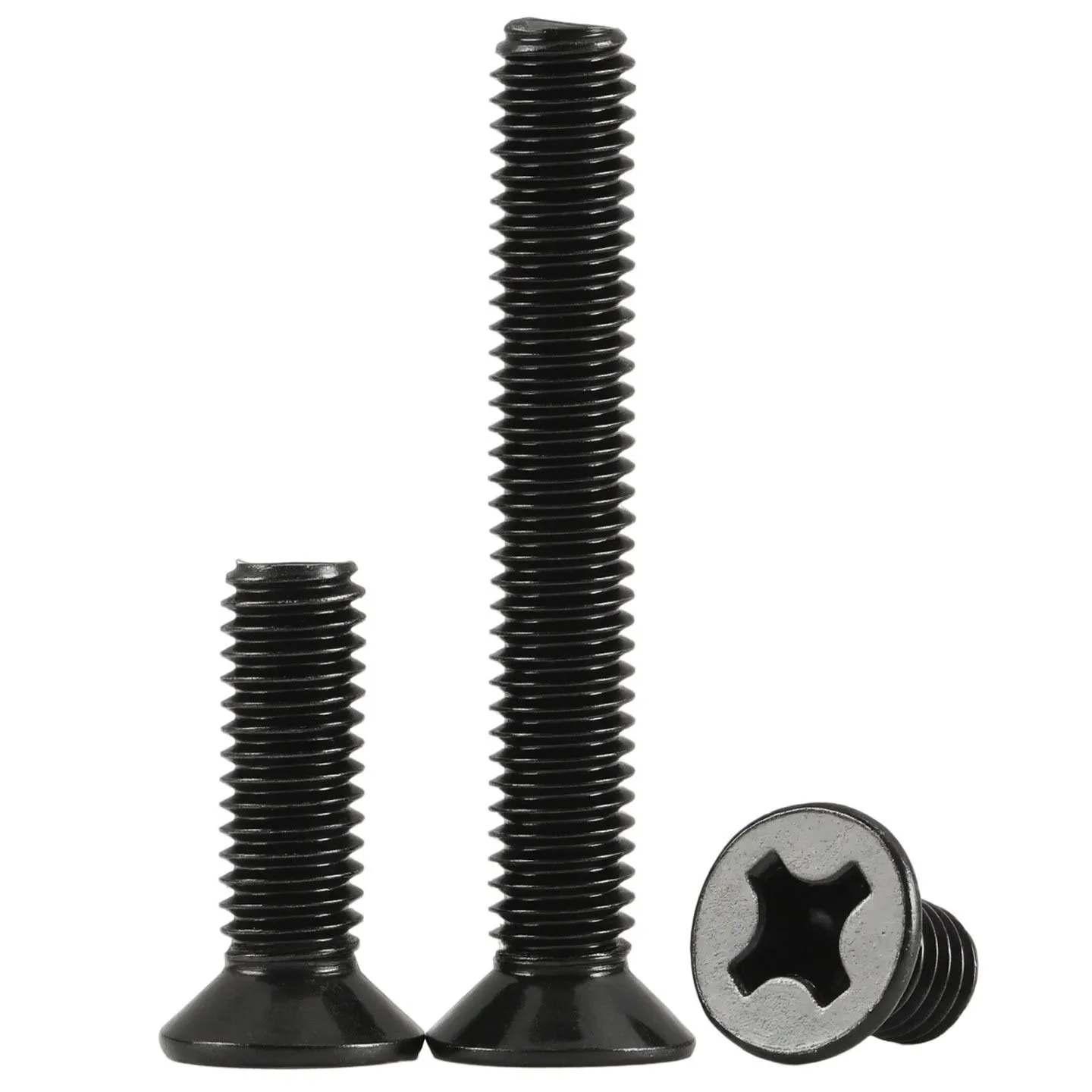 5~50Pcs M2 M2.5 M3 M4 M5 M6 Black 304 Stainless Steel Cross Phillips Flat Countersunk Head Bolt Screw