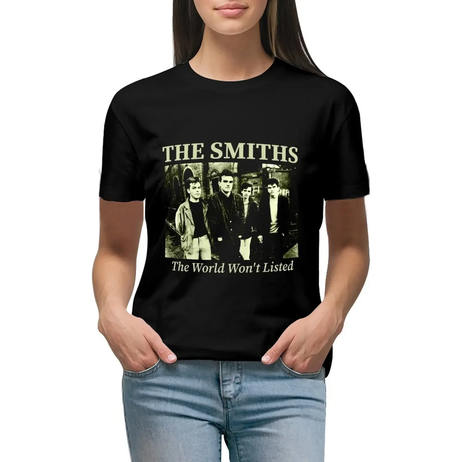 

Album Retro Vintage The Smiths The Queen is Dead Music Band T-Shirt lady clothes funnys hippie clothes tops for Women