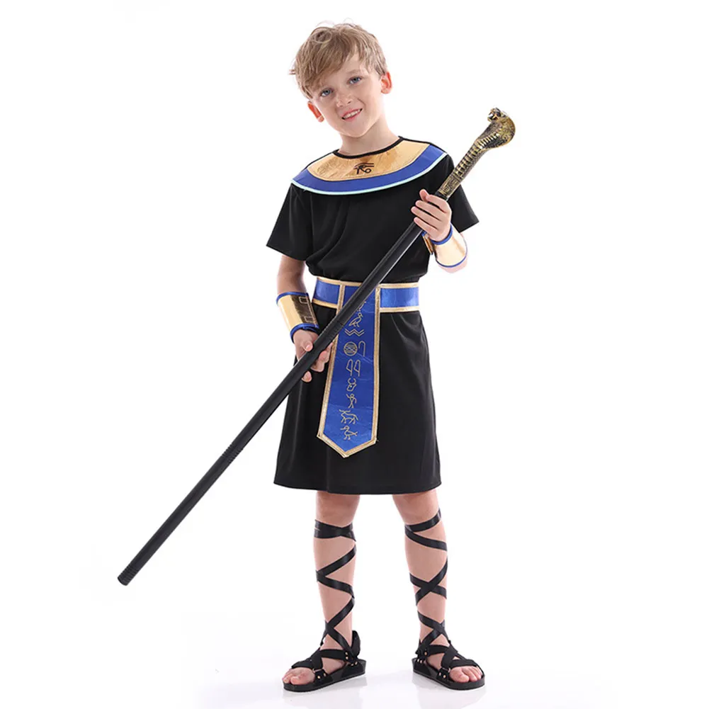 Travestimento Cleopatra faraone Cosplay bambino ragazzi ragazze Costume da palcoscenico bambini Roleplay bambini gioco di ruolo Fancy Party Clothes