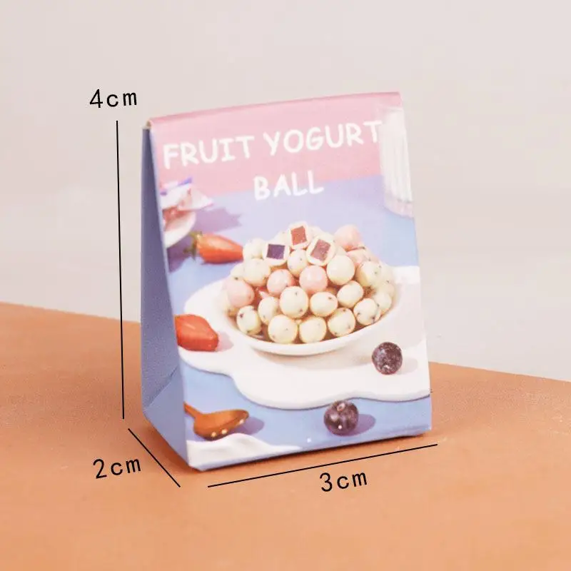 กล่องขนมจิ๋ว 10 ชิ้น แบบจำลองบ้านตุ๊กตา ของตกแต่งฉากซูเปอร์มาร์เก็ตจิ๋ว บ้านตุ๊กตา ของเล่นเสริมบทบาทสมมติ