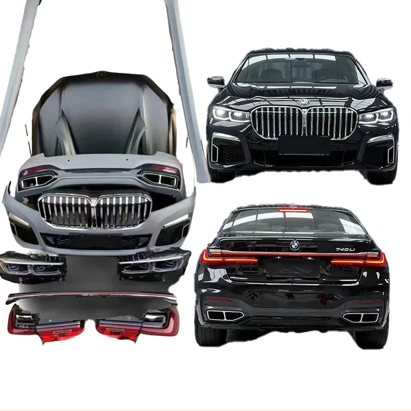 Best-selling body kit for BMW 7 Series G12 old model upgrade New 740i 18 model upgrade 21 model front and rear surround