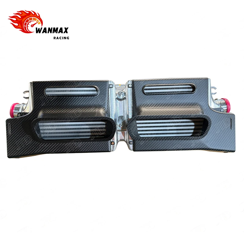 CNC Machined Performance Intercooler Kit for Porsche 992 Turbo for Turbo S with Carbon Fiber Shield High Flow