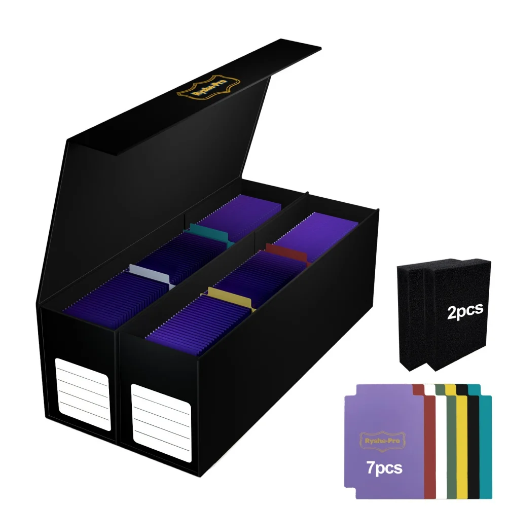 

Ryshepro Trading Card Storage Pokemon Booster Deck Box Magnetic Closure Case For Final Fantasy Mtg Ptcg Tcg Baseball Cards