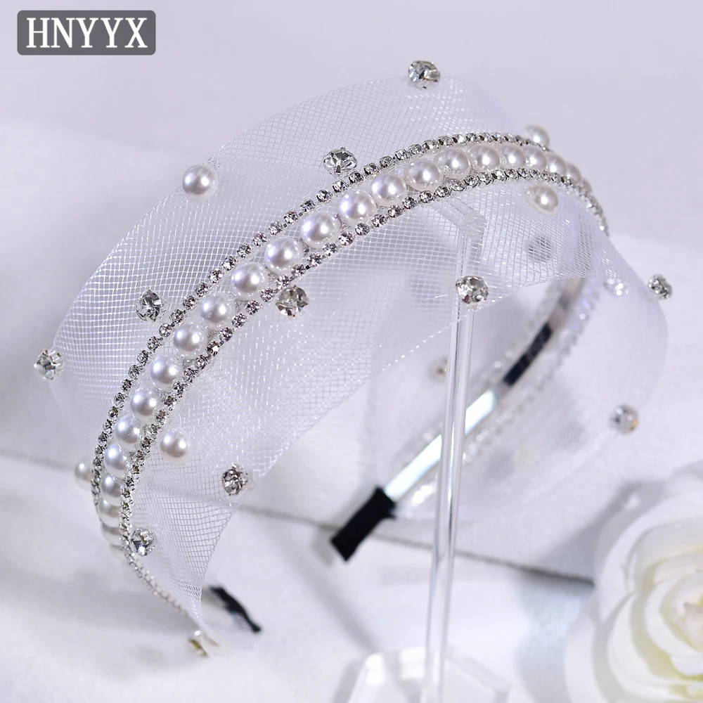 

HNYYX Fashion Rhinestone Wide Hairband Simple Hollow Ladies Headdress Daily Wear Elegant Jewelry Bridal Dress Accessories A331