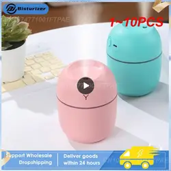 1~10PCS Portable 220ML Air Humidifier Essential Oil Diffuser Humidificador for Home Car Office with LED Night Lamp