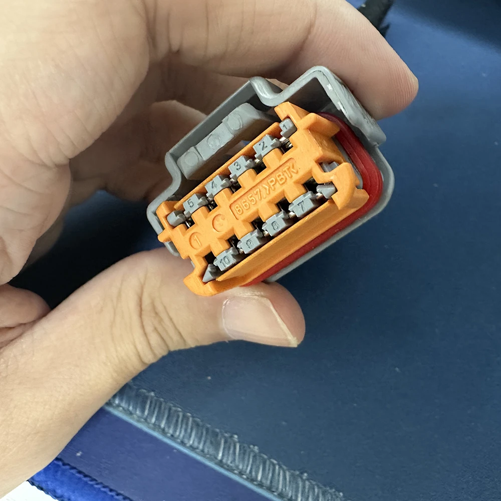 قابس المصباح الأصلي لبيجو الطراز القديم 408 308 10pin مع كابل #3