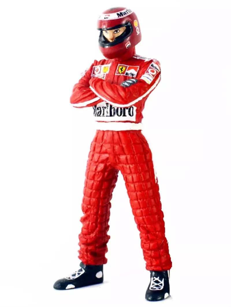 

NEW1:18 Scale 1Pcs Resin Model Scene Accessory Racing Vehicle Racer Embrace The Chest Action Figure Collection Display Toys Fans