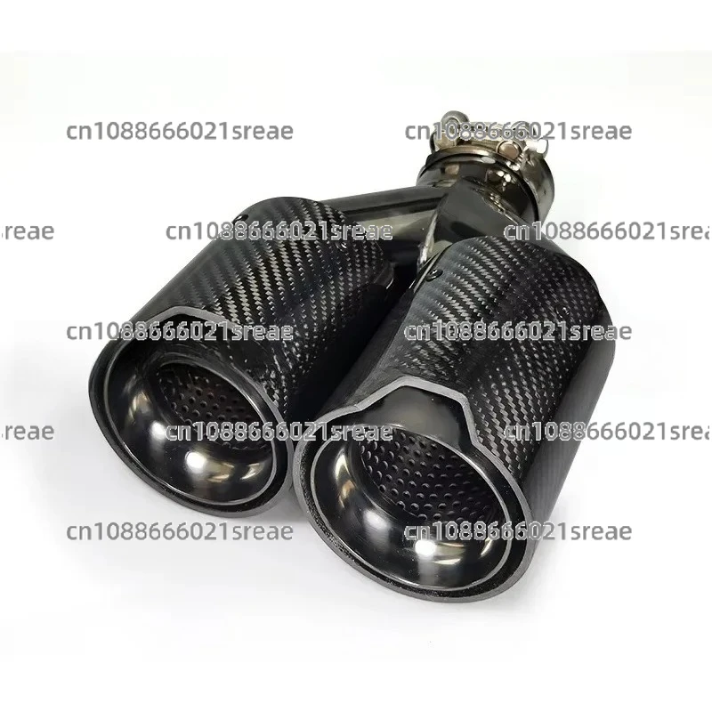 

X Y Style Stainless Steel+Carbon Fiber Dual Outlet Exhaust Muffler Escape End Tip for BM*W X3 X4 X5 M2 M3 M4 Modification