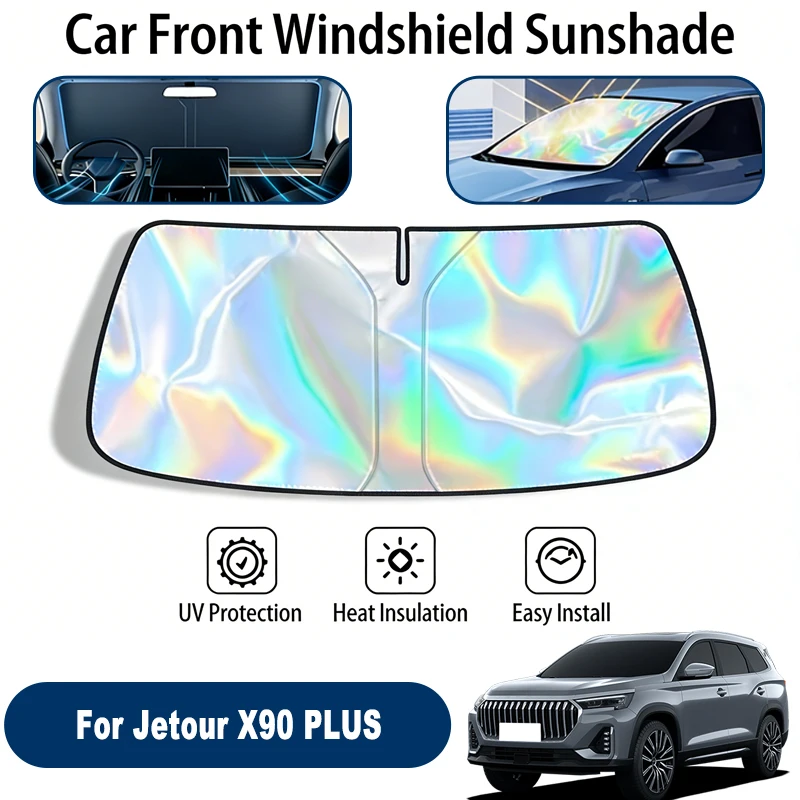 

Windshield Sun Shade For Jetour X90 PLUS Foldable UV Reflective Front Window Sun Protection Cover Accessories