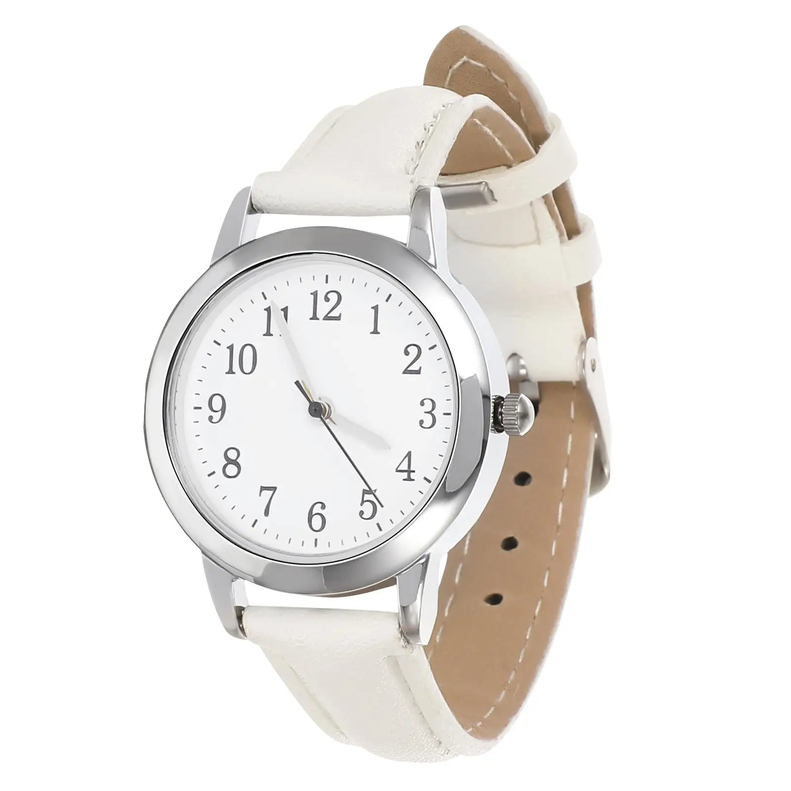 

Hollow Out Fashionable Women's Watches Child Waterproof for Digital Pu Leather Strap