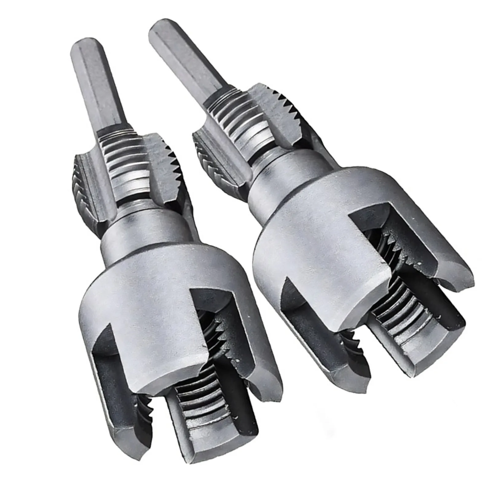 Pipe Threader Tool 2 in 1 Design  Steel Internal External Pipe Threading Tool  Hex Extension Rod for Home Repair