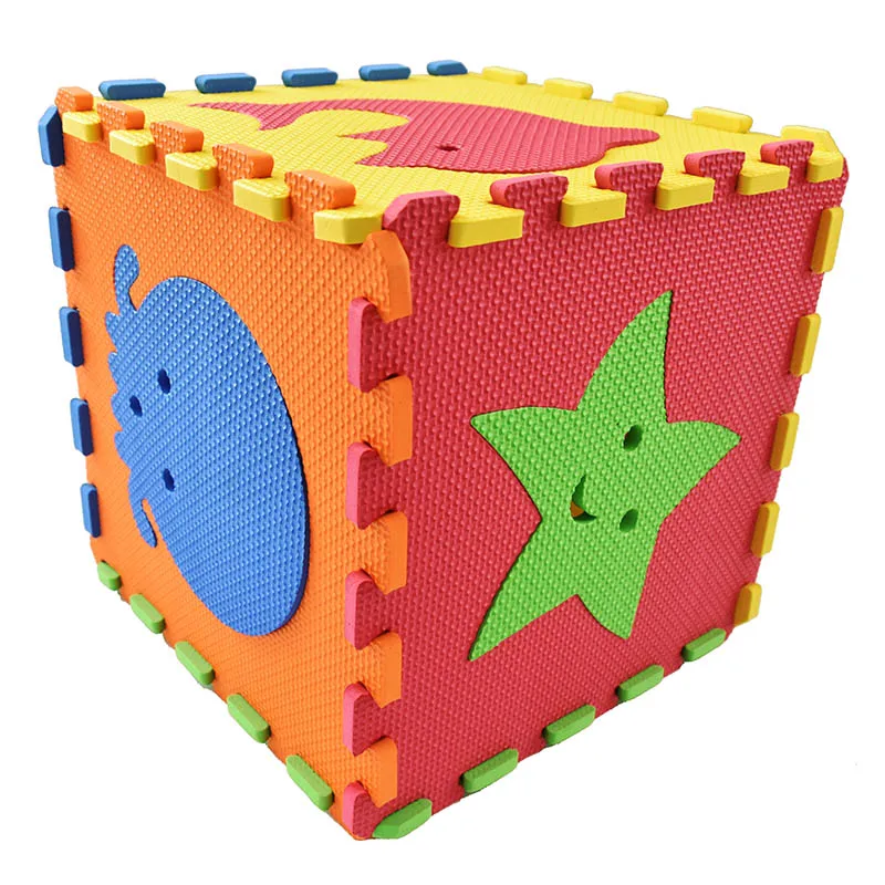 Große Puzzle-Spielmatte, Schaumstoff-Bodenfliesen, Schaumstoff-Puzzlematte für Kinder, Baby-Boden-Spielmatte, 30 x 30 cm, Sea World, 6 Teile