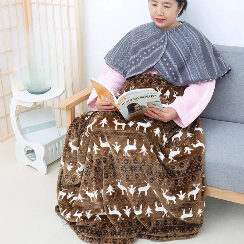 

Одеяло для инвалидной коляски для пожилых людей, грелка для колена в половину тела для холодной погоды, шаль для ухода за больными для пожилых людей, больница для взрослых, домашнее использование