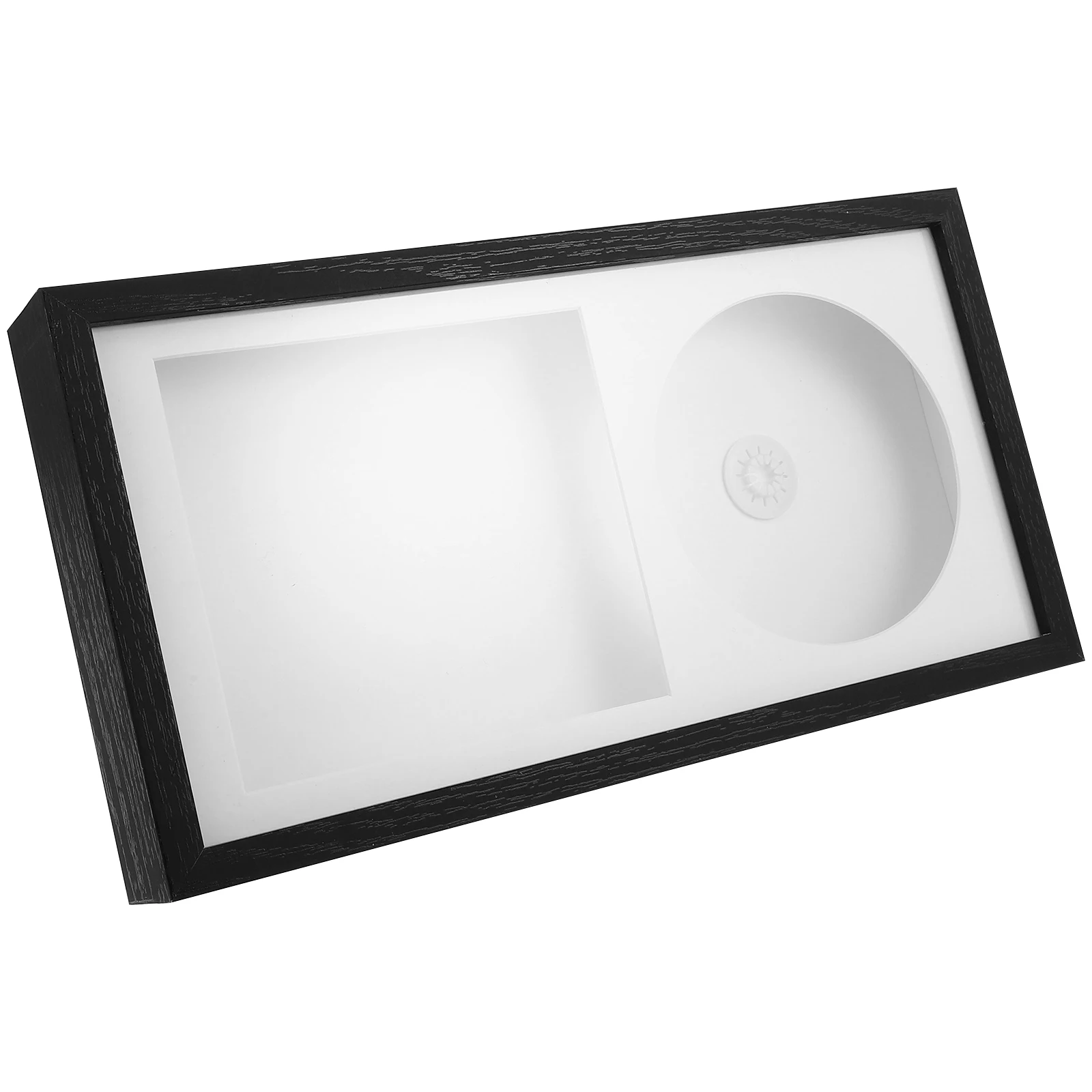 

Витрина с рамкой для компакт-дисков, полая стереоскопическая виниловая пластинка, настенная стойка, органайзер для обложки альбома, плавающий держатель, подставка, компактный декор