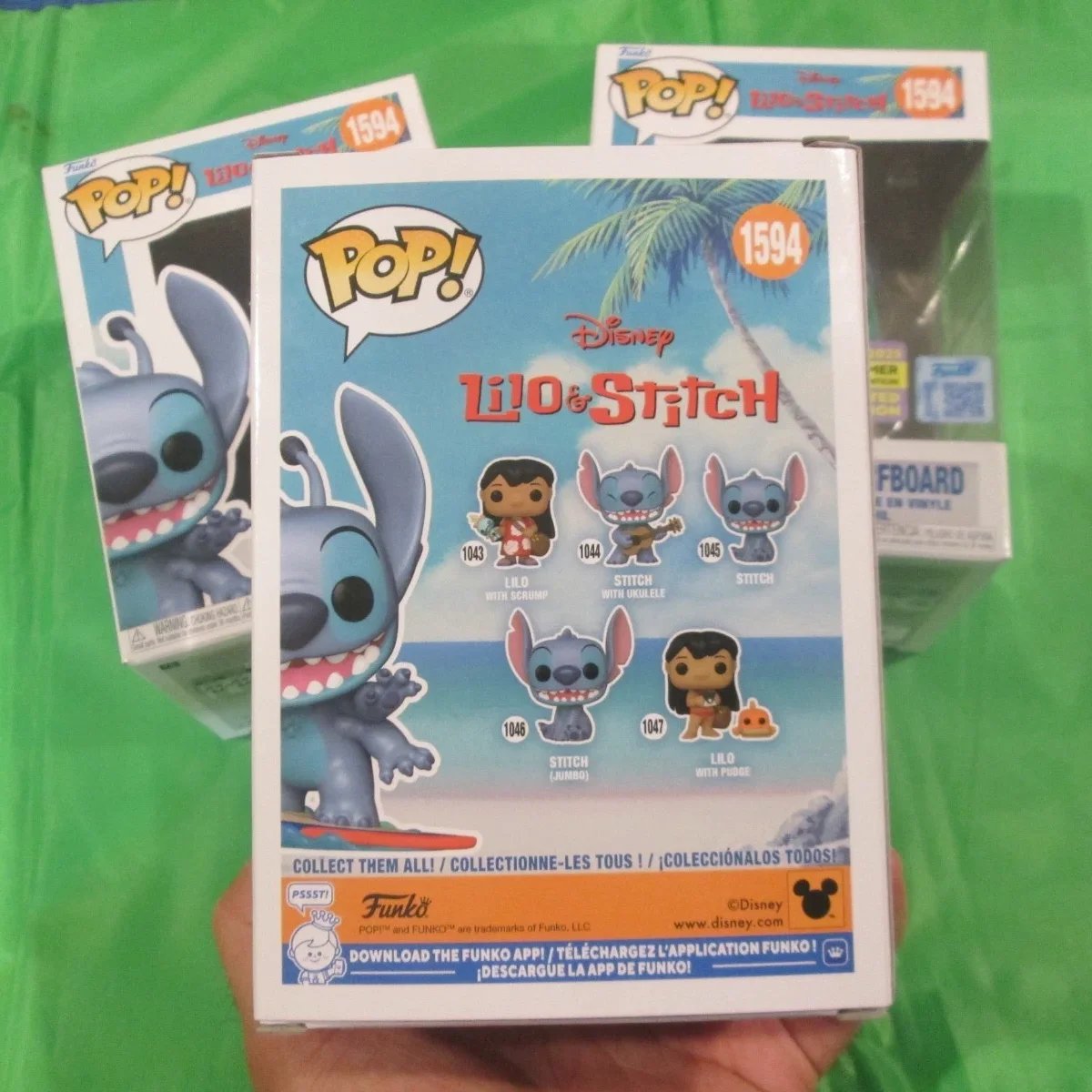 Stitch on Surfboard 1594 FUNKO POP 2025 Summer Convention Figure Disney Lilo & Stitch Collectible Limited Edition Toy Gift - Image 4