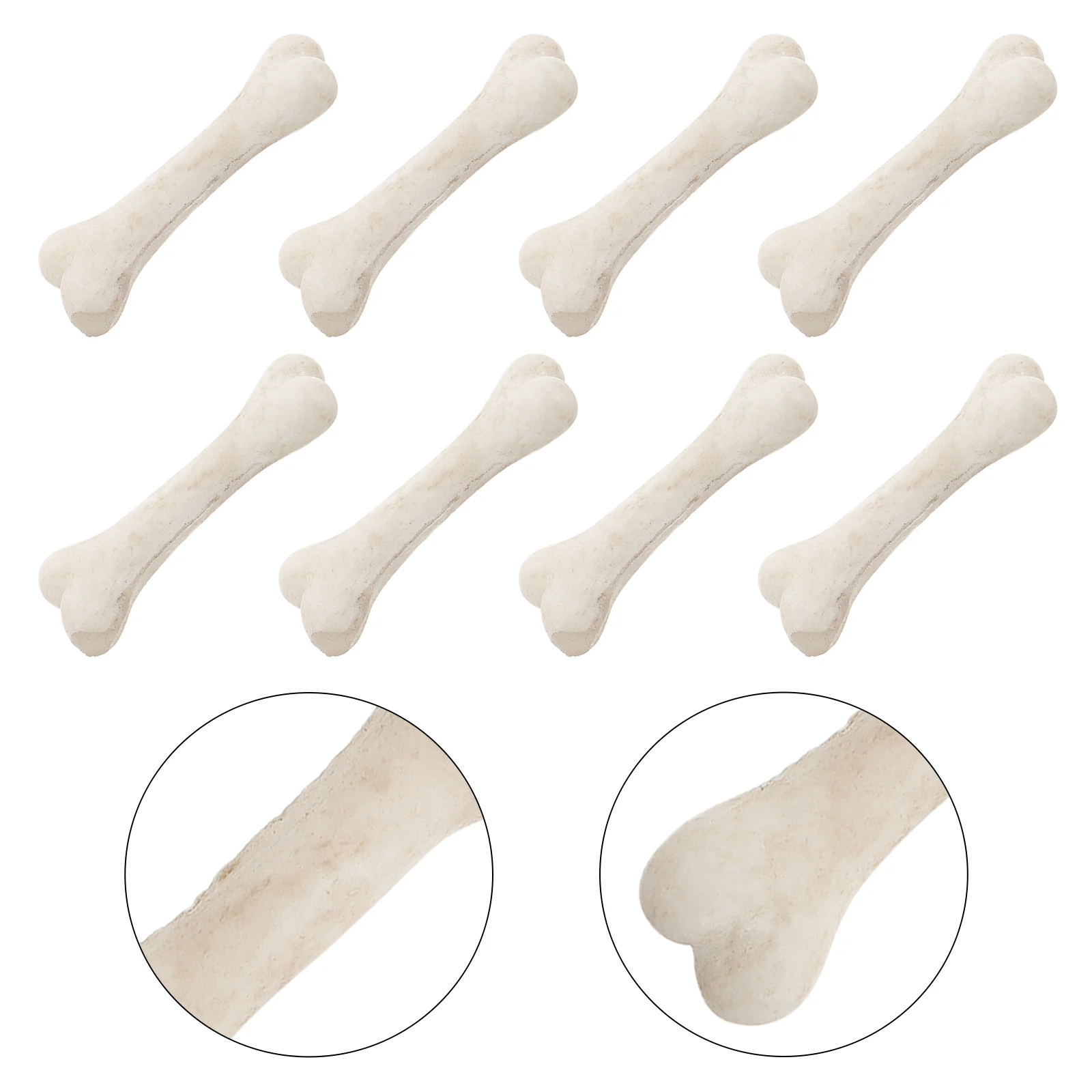 

20 Pcs Mini Resin Bones Simulative Human Costume Bones Miniature Bones Model dogs Bones Toy For Halloween Party Prop Co