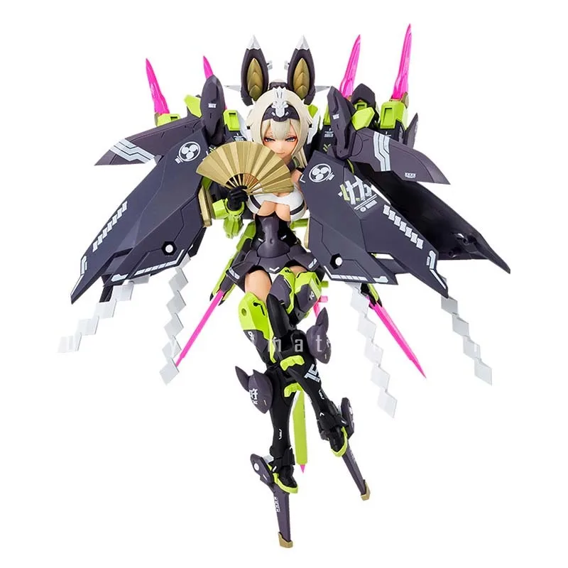 

in stock 100% Original Kotobuki KP590 Goddess Installation 15 Machine Girl Zhura Black Nine Tails Tamazomae Assemble Action Gift