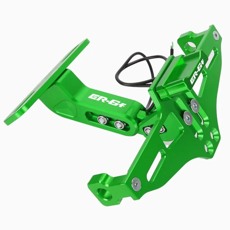 For KAWASAKI ER6F ER6 F 2007 2008 2009 2010 2011 2012 Rear License Plate Holder Bracket with Light Tail Tidy Fender Eliminator