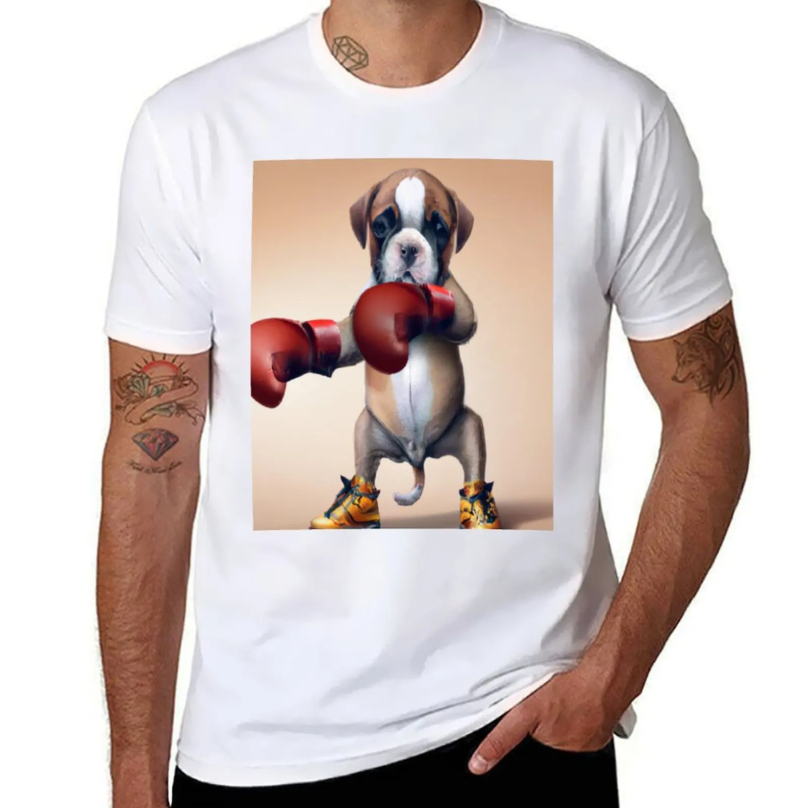 

Pup's First Jab T-Shirt man t shirt designer t shirts for man graphic funny T-Shirt