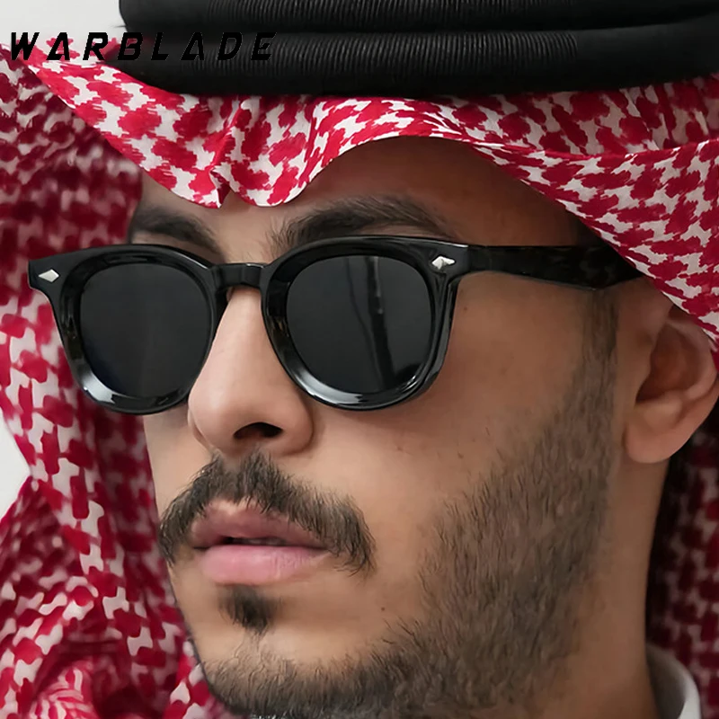 

Classic Retro Small Round Frame Rice Nail Sunglasses Women Retro Luxury Brand Eyeglass Man Outdoor Summer Traveling Shades UV400