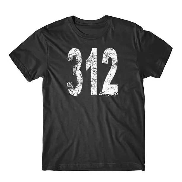 Chicago T Shirt Vintage Style Retro Area Code 312 Il Illinois