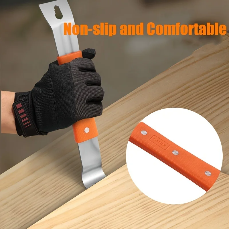 Stainless Steel Pry Bar M4 Hexagon Socket and Wrench Angle Head Nail Puller for prying lifting pulling Multifunctional Flat Pry