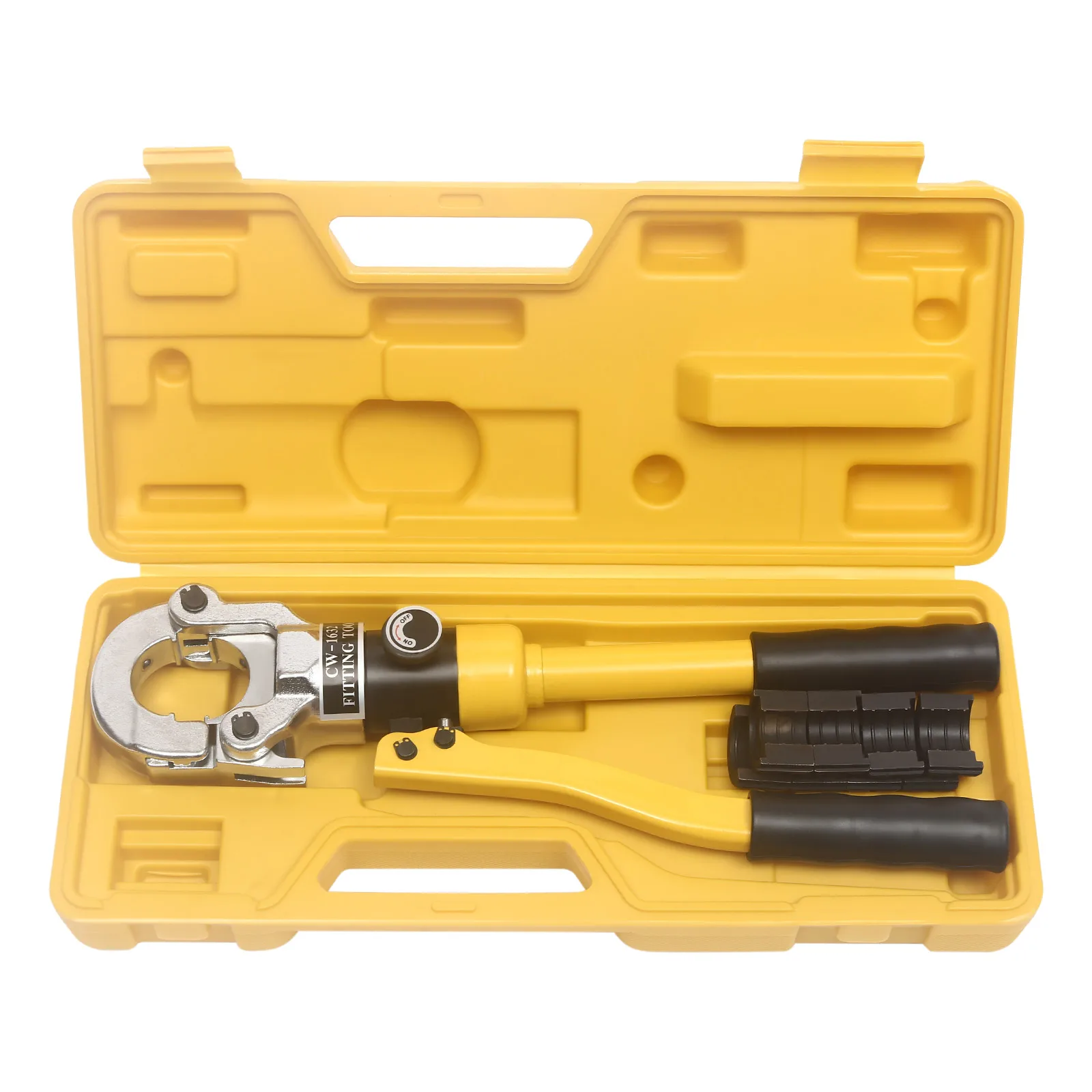 CNCEST Hydraulic Pressure Pliers 8T Hydraulic Pipe Pliers TH Type with Matching Molds 16, 20, 25, 32 mm, 360° Rotatable Head