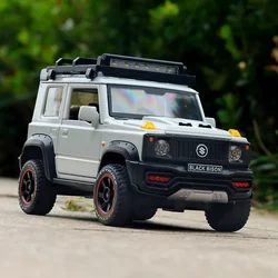 1:18 SUZUKI Jimny Alloy Car Model Diecasts Metal Toy Off-Road Vehicles Car Model High Simulation Sound and Light Childrens Gift