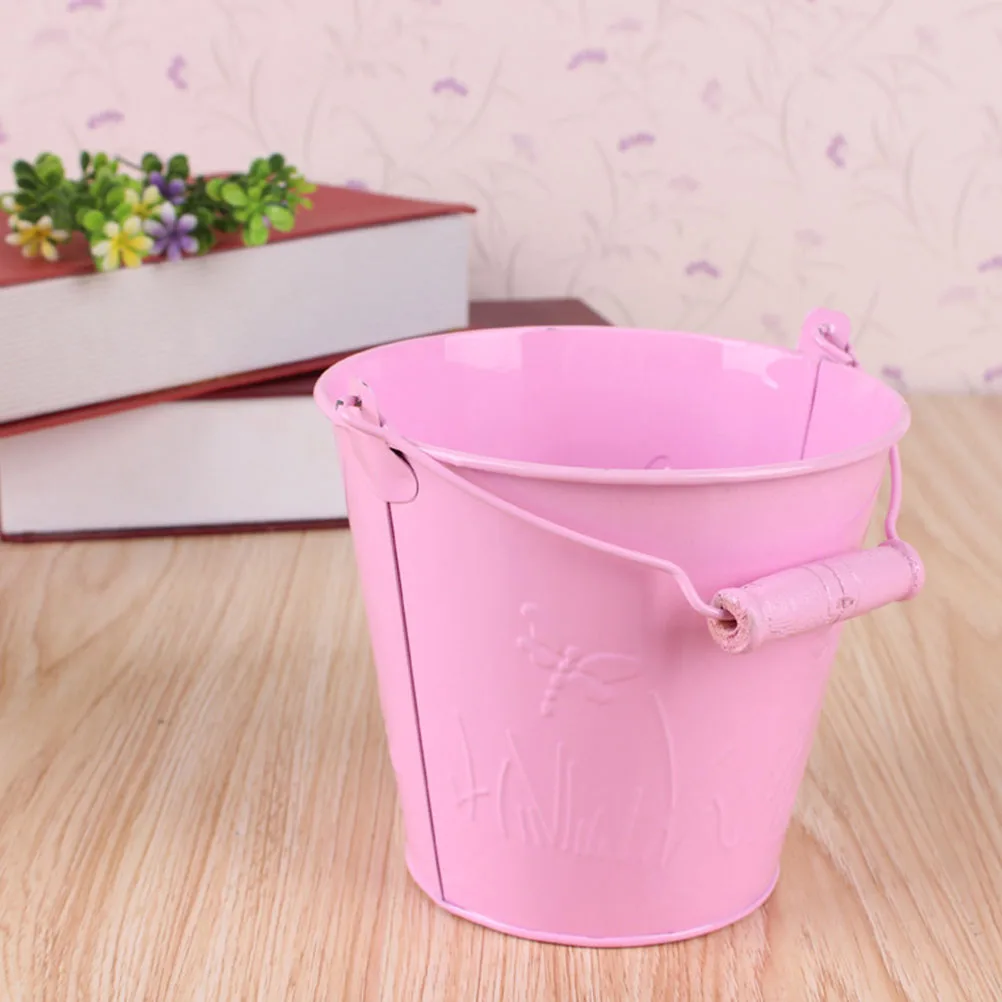 

6pcs Children Mini For Kid Beach Child Sand Children Sand Bucket Buckets Tinplate Beach Bucket For Outdoor Play