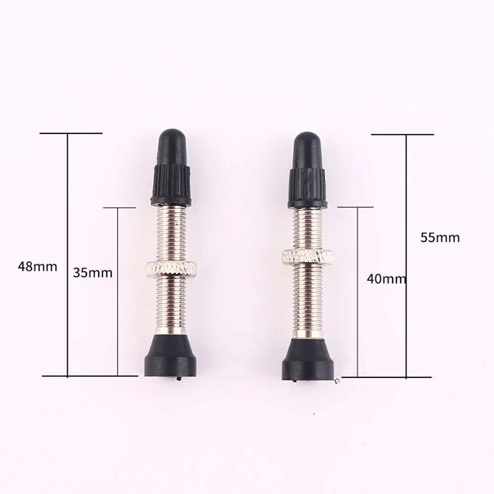 Tire Valve Tubeless Stem Road Bike Nipple Repairing Elements Bicycle Tire Valves Presta Valves Valve Cap Bike Vacuum Nozzle